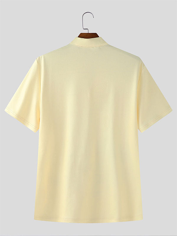 Men's Floral Print Short Sleeve Shirt SKUL15556