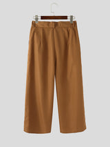 Mens Solid Color Wide-Leg Pant SKUL15171