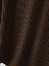 Men's Avant-Garde High Street Pointed Hem Side Button Ribbed Half Sleeve Round Neck Cloak SKUL81150