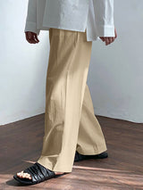 Mens Solid Color Straight-Leg Pant SKUK78621