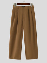 Men's Solid Color Wide Leg Casual Pant SKUL50957
