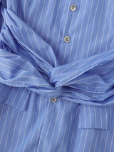 Men's Twist Multi Button Striped Long Sleeve Blazer SKUL33049