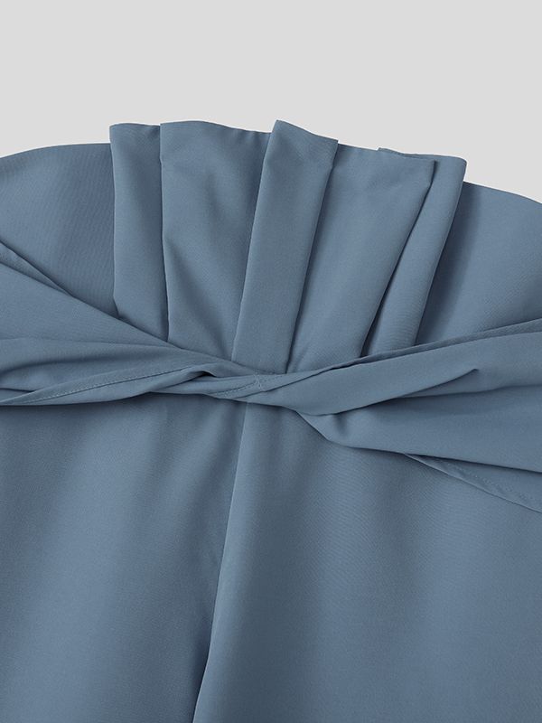 Men's Deconstructed Fan Shaped Waist Wide Leg Pant SKUL43986