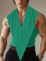 Mens Textured Knit V-Neck Tank SKUL08504