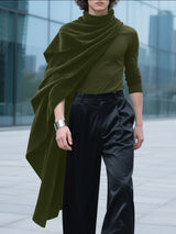 Men's Shawl Textured Long Sleeve T-Shirt SKUL29786