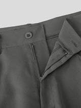 Men's Solid Wide Leg Loose Casual Pant SKUL32986