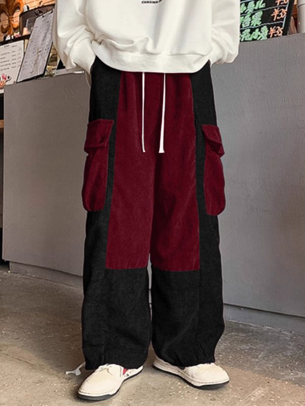 Men's Colorblock Patchwork Casual Pant SKUL30672