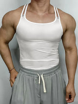 Men's O-Ring Back Detail Skinny Fit Camisole Tank SKUL50518