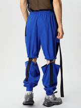 Mens Webbing Color Block Cut-Out Pant SKUK72756