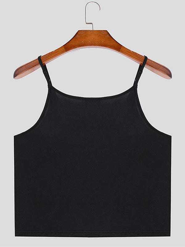 Mens Casual Commuter Bow Decoration Sleeveless Tank SKUK78390