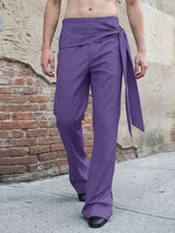 Men's Deconstructed Lace Up Straight Leg Pant SKUL51051