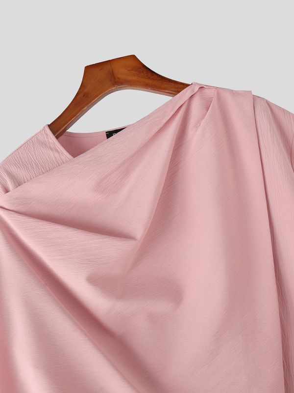 Men's Avant-Garde High Fashion Cape Sleeve Draped Two Pieces Outfit SKUL57083
