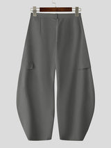 Men's Solid Wide Leg Loose Casual Pant SKUL32986