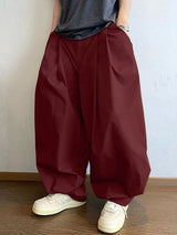 Men's Vintage Versatile Pleated Lantern Pant SKUL46295