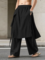 Men's Faux Two-Piece Design Casual Pant SKUL48673