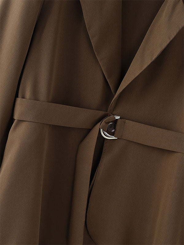 Men's Ruffled Patchwork Casual Long Sleeve Blazer SKUL29594