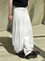 Men's Solid Loose Pleated Pant SKUL31922