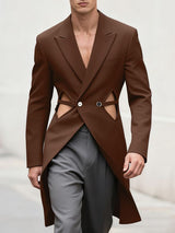 Men's Deconstructed Hollow Casual Long Sleeve Blazer SKUL30587