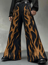 Mens Graffiti Print Wide-Leg Pant SKUK88075