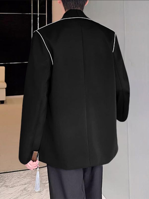 Men's New Chinese Style Frog Button Long Sleeve Cardigan SKUL37172