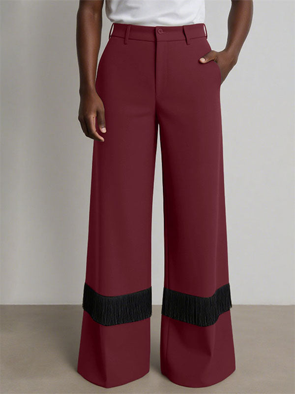 Men's Contrast Print Wide Leg Casual Pant SKUL26154