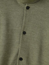 Men's Vintage Military City Commute Epaulet High Stand Collar Button-Down Cardigan SKUL82454