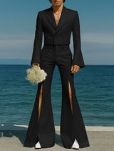 Men's Hollow Flared Casual Two Pieces Outfit SKUL36321