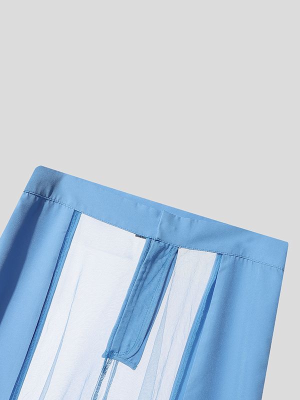 Men's Sheer Mesh Loose Casual Pant SKUL35329