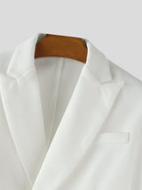 Men's Irregular Cropped Long Sleeve Blazer SKUL25967