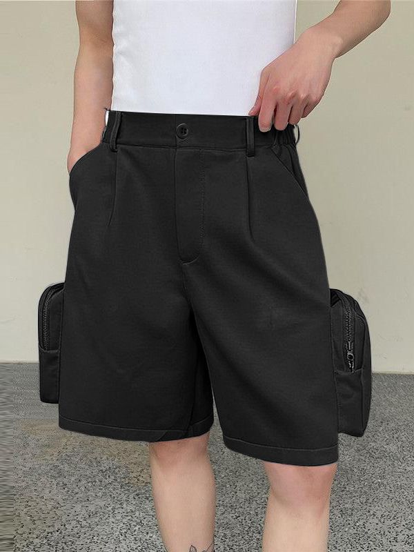 Men's Solid Color 3D Side Pocket Short SKUL45160