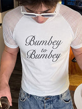 Men's High Street Party Letter Print Mesh Raglan Short Sleeve T-shirt SKUL73623