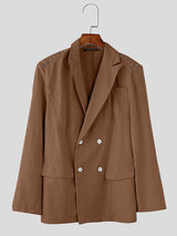 Mens Perforated Casual Long Sleeve Blazer SKUK96781