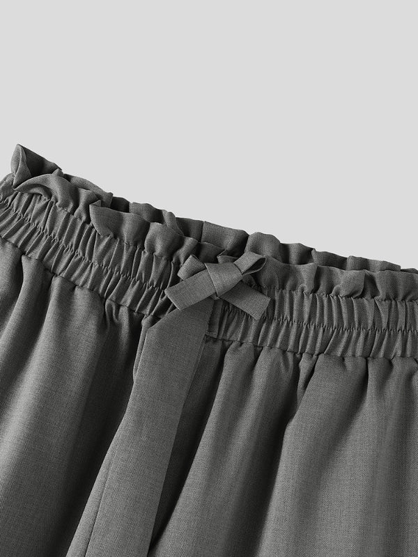 Mens Solid Color Loose Casual Pant SKUL16960