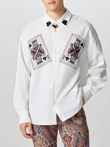 Mens Playing Card Elements Long-Sleeve Shirt SKUK81542