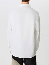 Mens Deconstructed Design Long-Sleeve Shirt SKUK72321