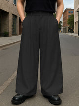 Mens Textured Loose Casual Pant SKUL16836