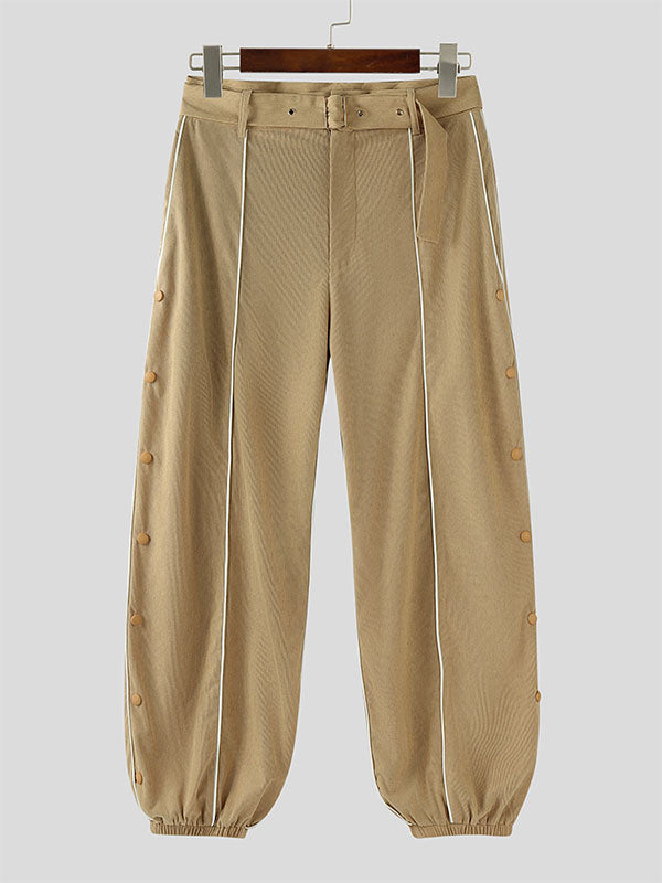 Men's Colorblock Striped Textured Casual Pant SKUL26201