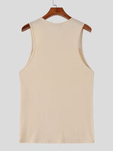 Mens Sheer Mesh Panel Casual Tank SKUL13945