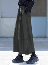 Mens Solid Color Wide-Leg Casual Pant SKUL17856