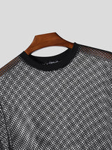 Mens Sheer Mesh Short Sleeve T-Shirt SKUL13658