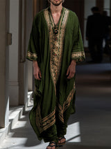 Men's Hawaiian Print Casual Robe SKUL26172