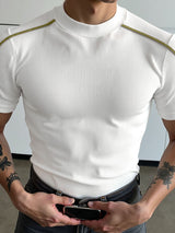 Mens Solid Color Casual Short Sleeve T-Shirt SKUL17000