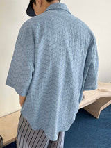 Mens Solid Color Casual Short Sleeve Shirt SKUL07527