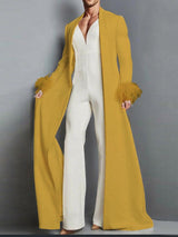 Men's Plush Patchwork Drop Hem Long Sleeve Cardigan SKUL27432