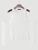 Mens Solid Color Casual Tank SKUL19778