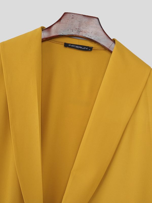 Men's Faux Two Piece Half Sleeve Shirt SKUL53188