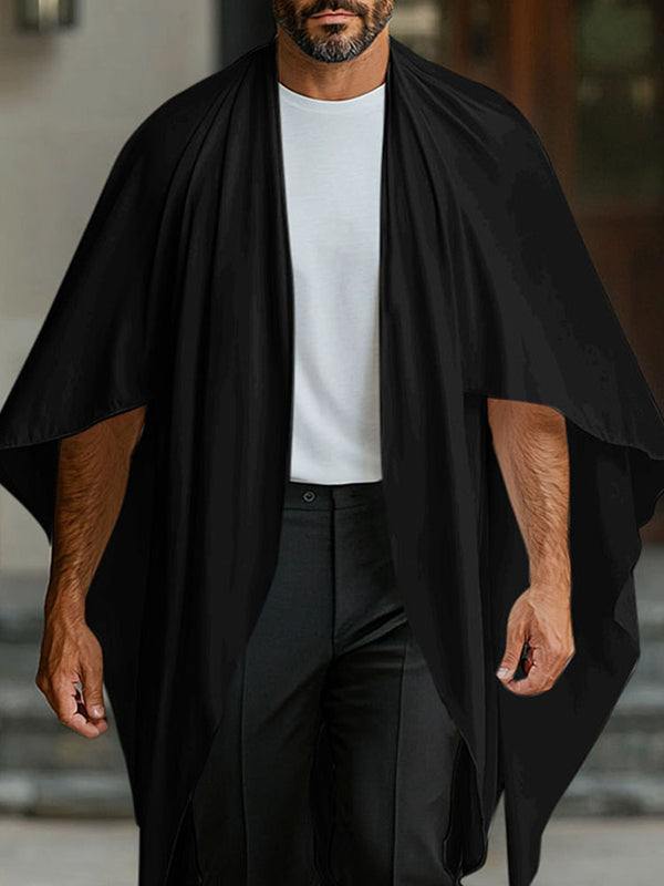 Mens Solid Color Casual Loose Cardigan SKUL06468