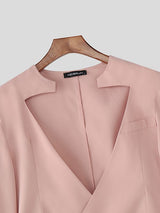 Men's Deconstructed Hollow Neck Casual Blazer SKUL41342