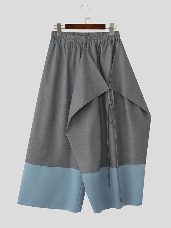 Men's Contrast Wide Leg Casual Pant SKUL51056