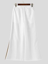 Men's Color Block Wide Leg Casual Pant SKUL36782